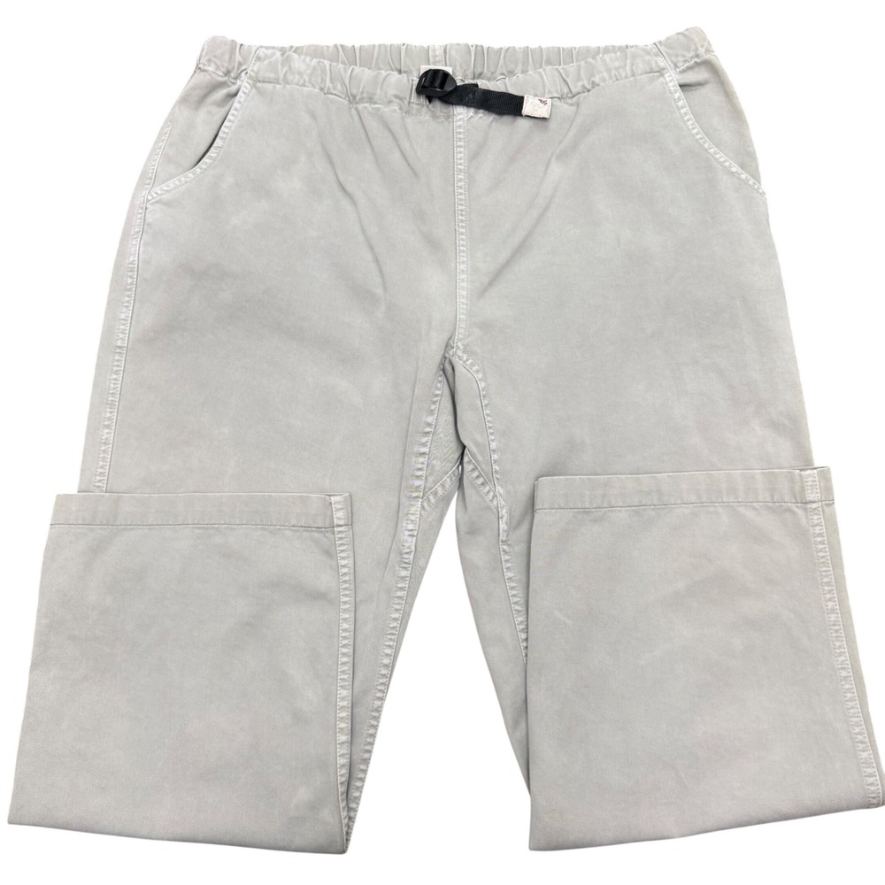 Gramicci G-Pants Men XL Light Beige Climbing Cotton Twill Belted Hem 27"